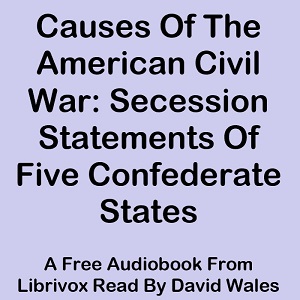 Аудіокнига Causes Of The American Civil War: Secession Statements Of Five Confederate States (South Carolina, Texas, Virginia, Georgia, Mississippi)
